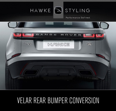 VELAR Gloss Black Conversion for Rear Bumper & Exhaust
